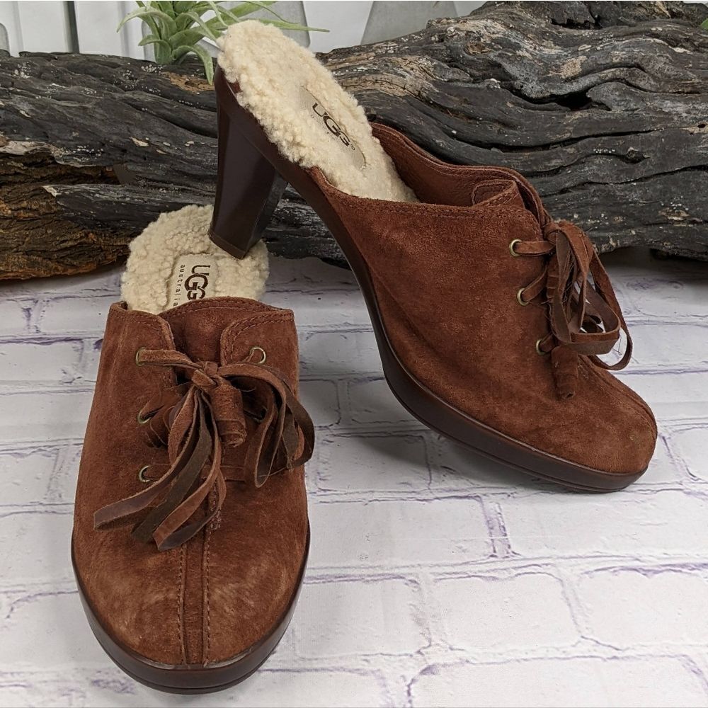 UGG Molly Lace-Up Mules Clogs